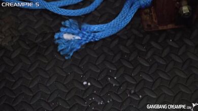 Rocky Emerson enjoys her first gangbang experience