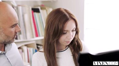 Russian student Leyla Fiore got fucked by piano teacher