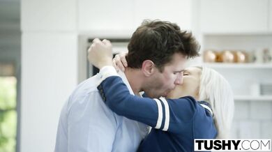 Teen Kacey Jordan got fucked in kitchen