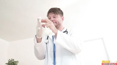 Tru Kait visits a hot new clinic and get her big tits and tight pussy pounded by a hard doctor