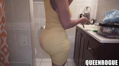 Queen Rogue's big ass pounded by BBC - full body tattooed slut