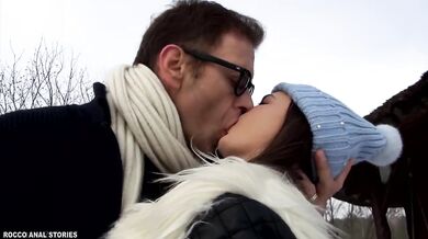 Baby Jewel and her friend take on Rocco Siffredi's massive rod in a steamy threesome