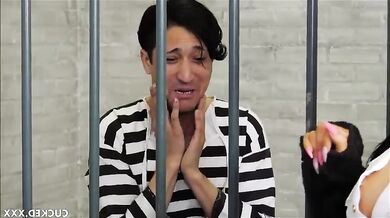 Naughty Romi Rain dominates as a naughty guard in a prison sex video