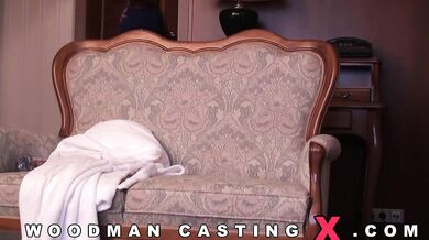 Pornstar Abigaile Johnson's first time on camera at casting