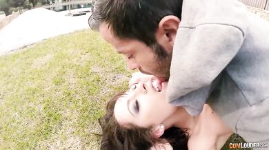 Nikita Bellucci gets her ass drilled in public outdoors