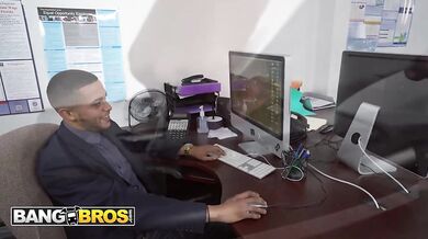 Ivy Young gets naughty with her boss in a wild office fuckfest