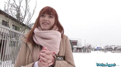 Anny Aurora gets her pretty face fucked in a car for cash