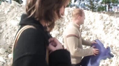 Brunette Charlotta Phillip's outdoor anal sex