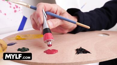 MYLF - Bringing her model's cock to full attention