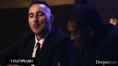 Horny nymph arch her back as two cocks hammer her into a deep, double gape.