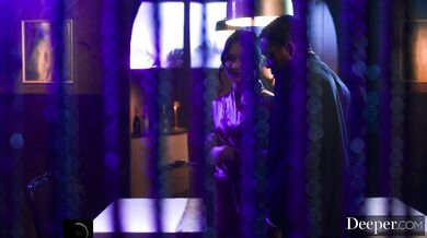 Horny nymph arch her back as two cocks hammer her into a deep, double gape.