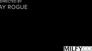 This MILF gets her brains fucked out while two BBCs fill her pussy and throat