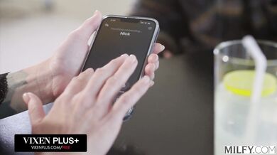 This MILF gets her brains fucked out while two BBCs fill her pussy and throat