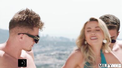 This horny MILF gets her brains fucked out with a double internal load of hot cum