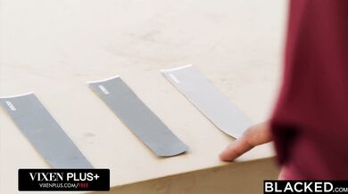 Gritty bedroom action features Kelly Collins getting her hungry holes claimed by a giant black beast