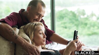 Gritty bedroom action features Kelly Collins getting her hungry holes claimed by a giant black beast