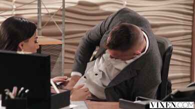 Seductive Aria Lee services her boss with no limits