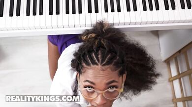 Barbie gets her ass-cheeks clapped and her walls pounded in an epic piano-top fuckfest