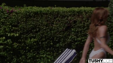 Sneaky babysitter Andie Grey gets her perfect ass destroyed in a risky afternoon fuckfest
