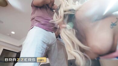Wife Kayley Gunner shares her tight holes with husband and the hung window washer