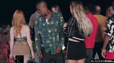 Petite Madi Collins first interracial gangbang