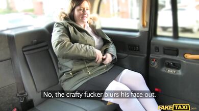 British BBW gets her fat ass pounded in the back of a famous taxi