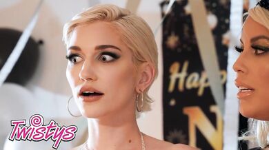 Watch Bridgette B and Skye Blue turn their holiday celebration into a hardcore girl on girl fuckfest
