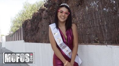 This horny birthday girl takes a high-velocity pounding on the side of the road