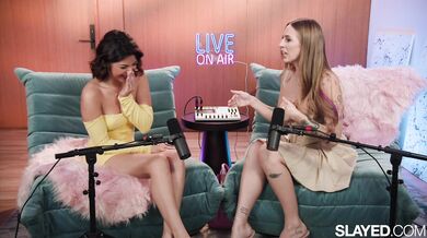 Angel Youngs can't get enough of Hazel Heart's juices in this hardcore licking scene