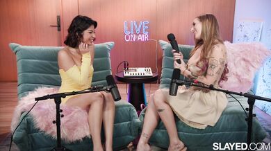 Angel Youngs can't get enough of Hazel Heart's juices in this hardcore licking scene