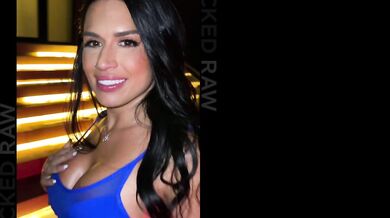 Eva Angelina enjoys being the center of attention while getting DP’d by two black studs