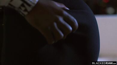 Hot blonde and brunette BFFs team up to devour a massive BBC in this steamy scene