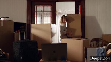 Lena explores her submissive side with a firm hand and a deep thrusting session