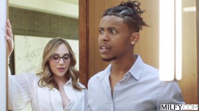 From a stethoscope to a deep throat, watch Nickey Huntsman enjoy a young patient's black wood