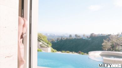 A lucky young lifeguard gets a massive tip from wealthy MILF Sandy Love in the form of wild sex