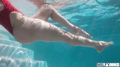 A lucky young lifeguard gets a massive tip from wealthy MILF Sandy Love in the form of wild sex