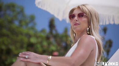 Laura Bentley proves she’s a pro at handling thick cocks in this intense encounter with the pool boy