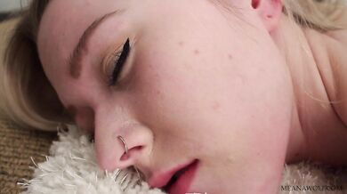 A lesbian friend pushes the boundaries with some daring groping while her roommate is still half-asleep
