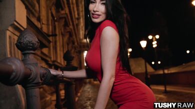 Watch every thrust as this French stunner enjoys a deep and messy anal encounter