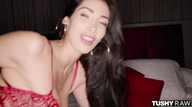 Watch every thrust as this French stunner enjoys a deep and messy anal encounter