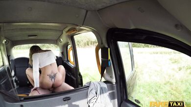 This passenger is a natural squirter who wets the seat and then sprays the taxi in a climax of pure bliss