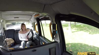 This passenger is a natural squirter who wets the seat and then sprays the taxi in a climax of pure bliss