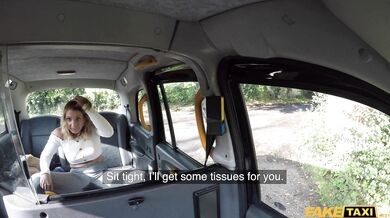 This passenger is a natural squirter who wets the seat and then sprays the taxi in a climax of pure bliss