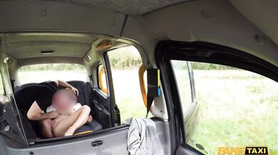 This passenger is a natural squirter who wets the seat and then sprays the taxi in a climax of pure bliss