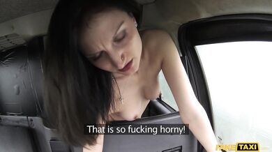 Eva Johnson turns the taxi into a splash zone after an intense session of hardcore anal sex