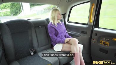 Brazilian girl pays the driver in full with a messy car sex session