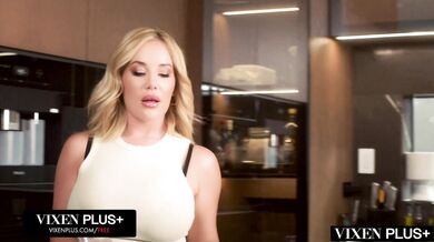 Savannah Bond leaves nothing to the imagination while teaching her son's friend a lesson in pleasure