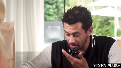 Savannah Bond leaves nothing to the imagination while teaching her son's friend a lesson in pleasure