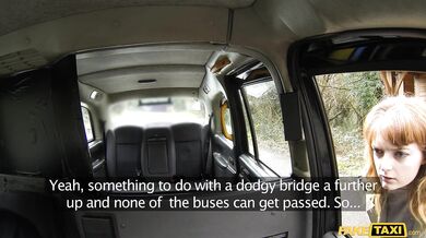 This ginger beauty proves she is an anal queen by handling a heavy drilling in the backseat