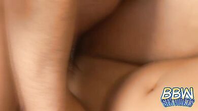 Thick BBW Sophia Mounds stuffed and creamed to the limit